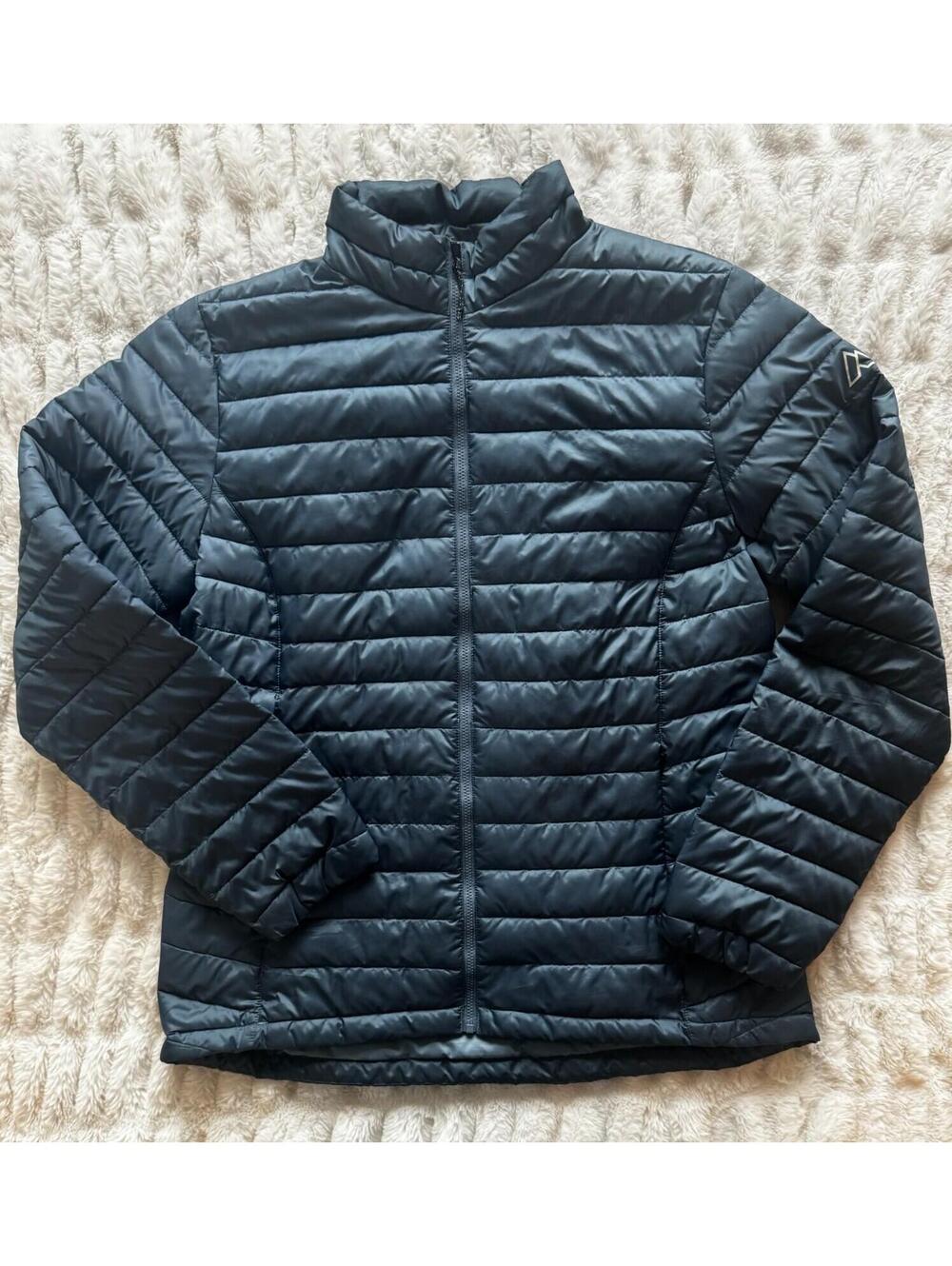 Alpine Design Puffer Jacket‎ Mens Large Blue Lightweight Full Zip Insulated Coat
